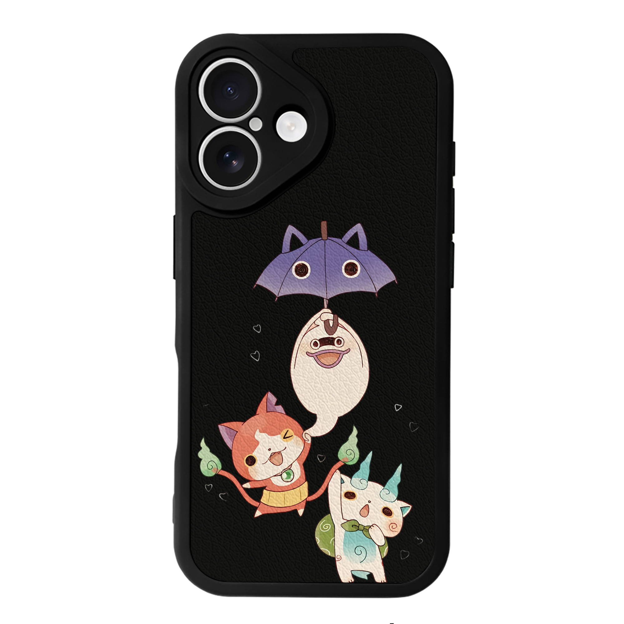 （画像用） 妖怪ウォッチ Yo-kai Watch 【iPhone 16シリーズ対応】シリコンスマホケース（レザー調） 材質：シリコン